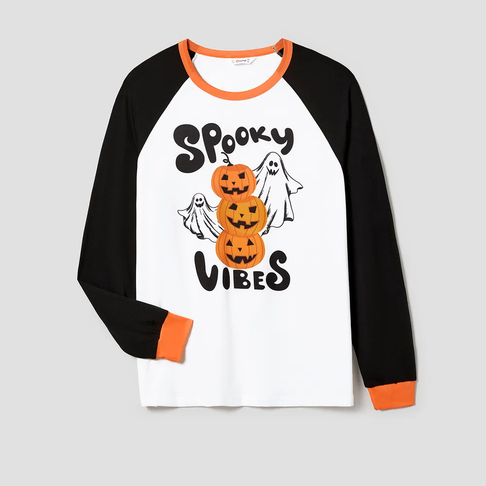 Halloween Family Matching Letter & Pumpkin Print Pajamas Sets (Flame Resistant)
big image 20
