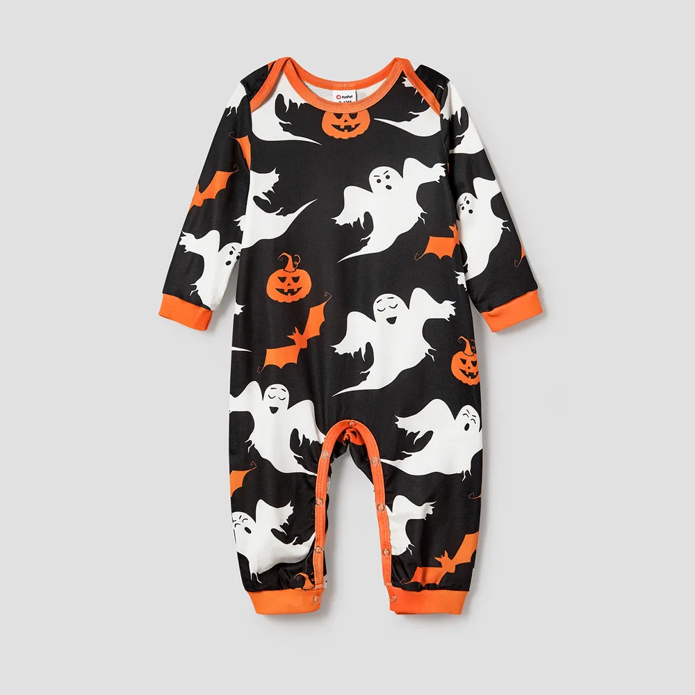 Halloween Family Matching Letter & Pumpkin Print Pajamas Sets (Flame Resistant)
  big image 2
