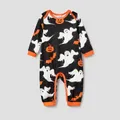 Halloween Family Matching Letter & Pumpkin Print Pajamas Sets (Flame Resistant)
  image 2