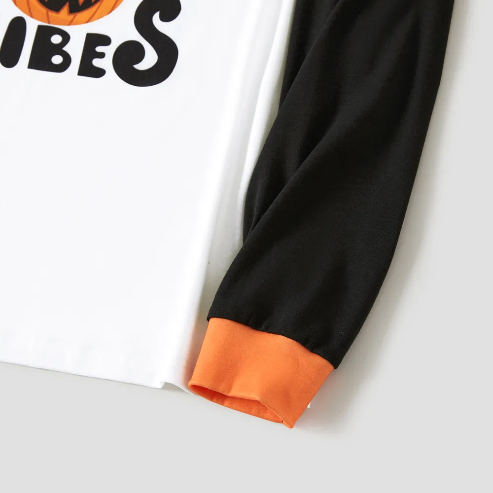 Halloween Family Matching Letter & Pumpkin Print Pajamas Sets (Flame Resistant)
  big image 22