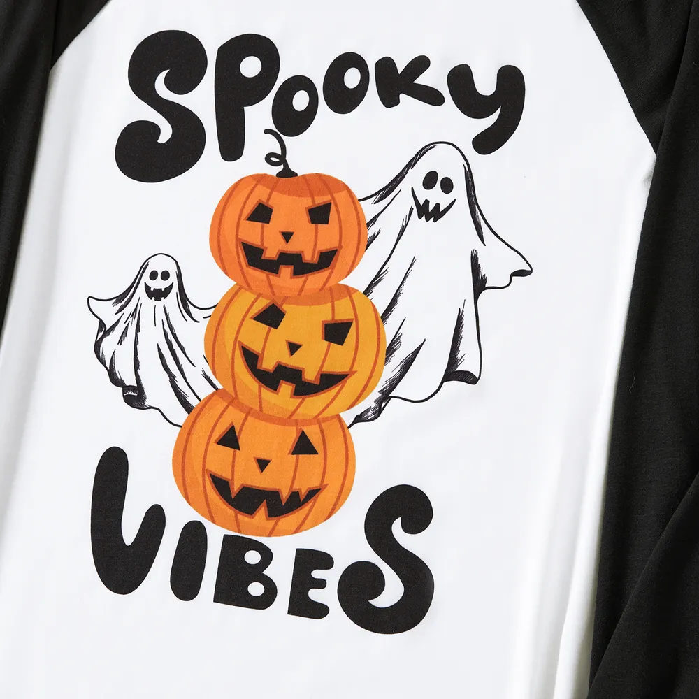 Halloween Family Matching Letter & Pumpkin Print Pajamas Sets (Flame Resistant)
big image 14