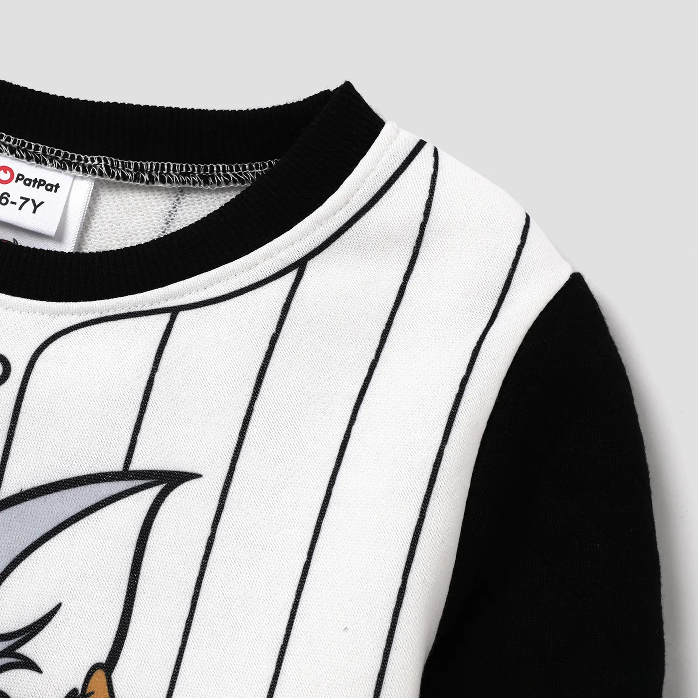 Tom and Jerry Kid Boy Contrast Textured Long-sleeve Crew Neck Sweatshirt   image 3