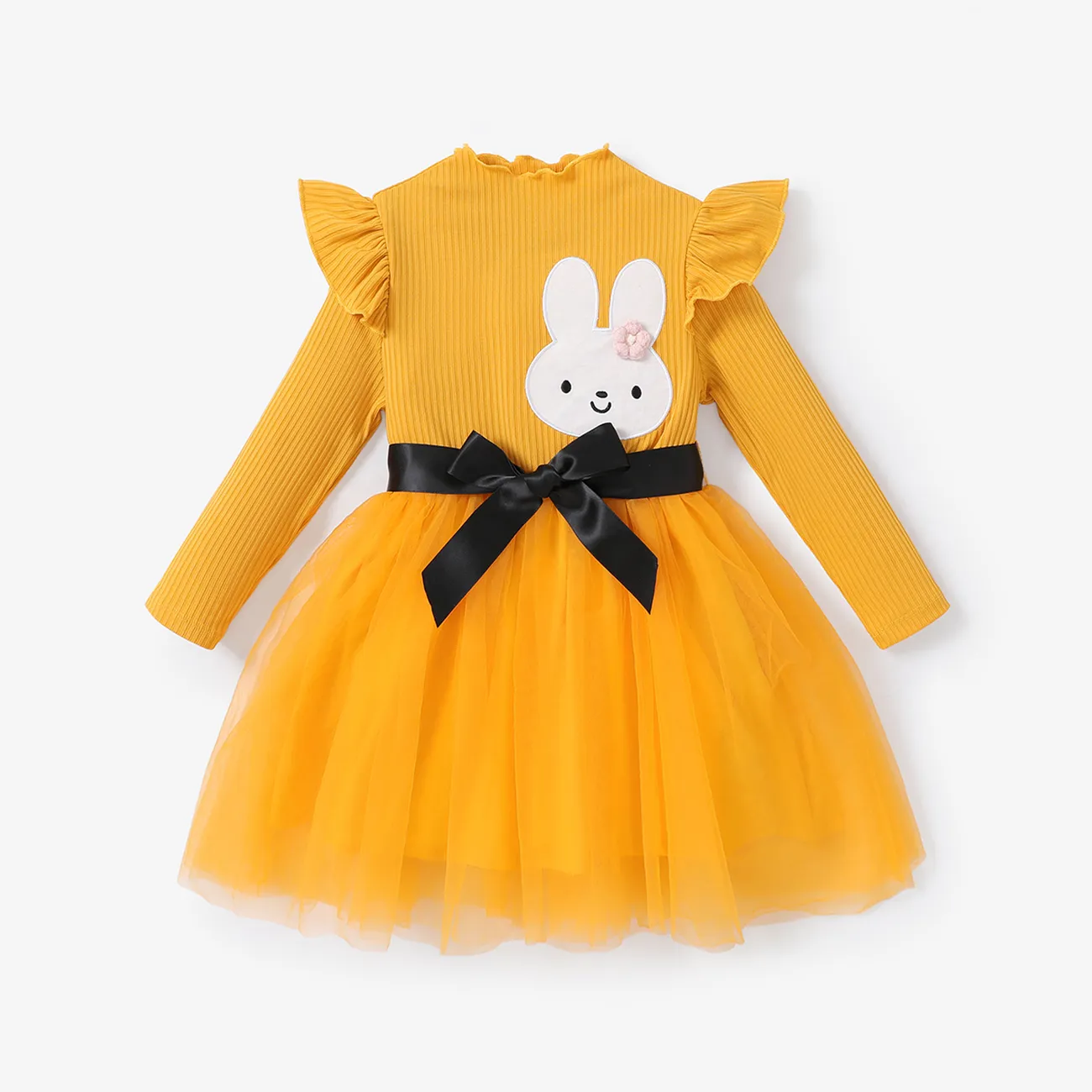 Toddler Girl Sweet Rabbit  Design Dress  big image 1