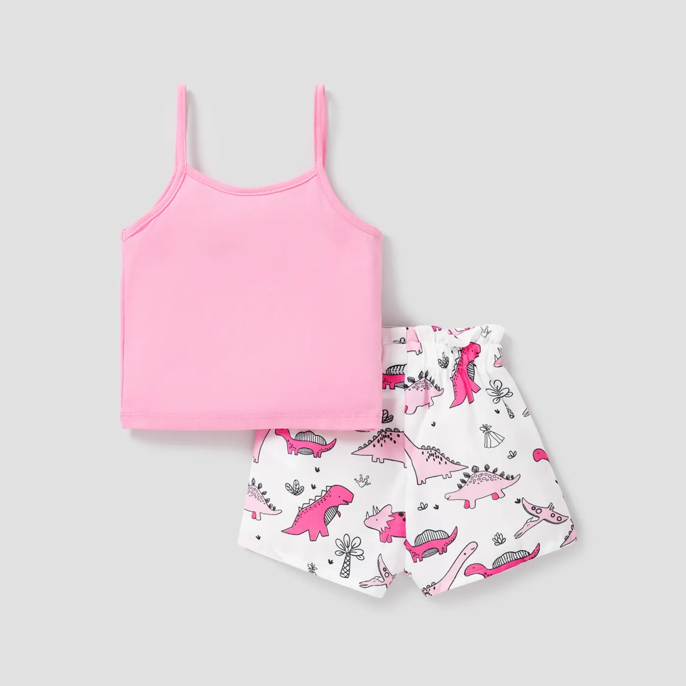 2 unidades Bebé Menina Manga cava Bonito Manga cava Conjunto para bebé Rosa image 2