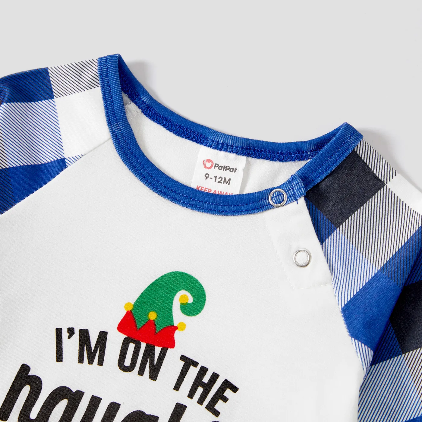 Christmas Family Matching Color-block Letters Print Long-sleeve Pajamas Sets(Flame resistant)  image 3