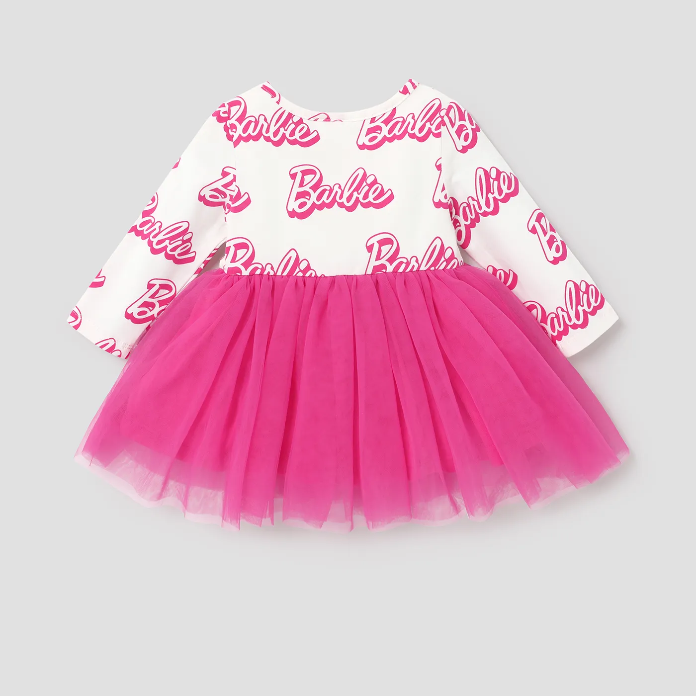 Barbie Baby Girl Cotton Letter Print Sesh Tutu Skirt  White image 2