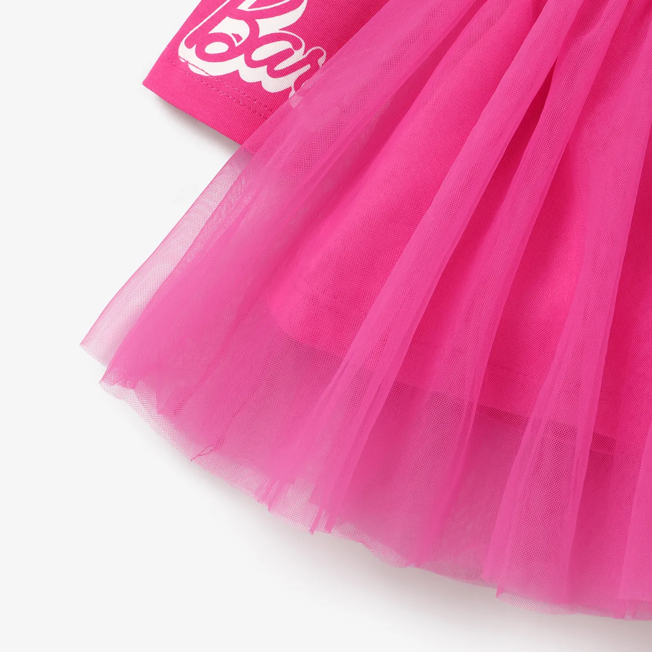 Barbie Pâques Bébé Couture de tissus Doux Manches longues Robe roseo big image 1