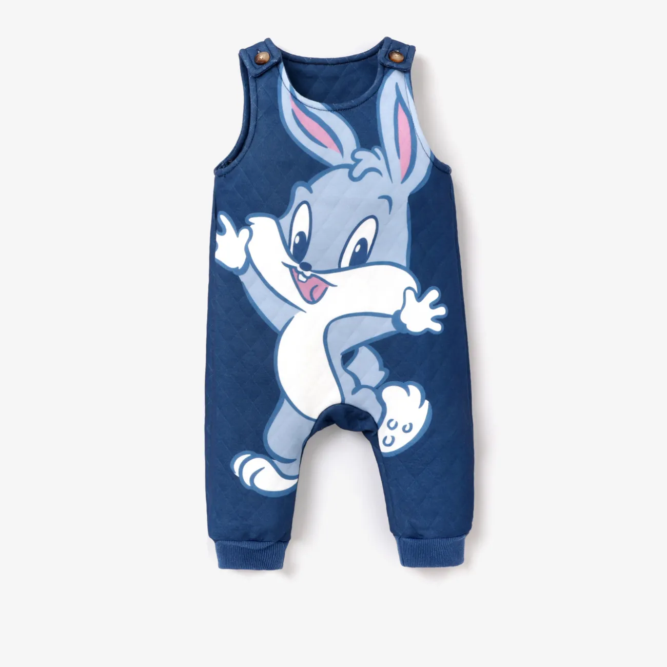 Looney Tunes Baby Boy/Girl Character Graphic Print Top or Jumpsuit Dark Blue big image 1