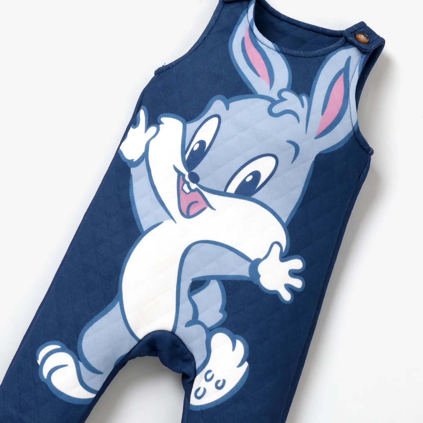 Looney Tunes Baby Boy/Girl Character Graphic Print Top or Jumpsuit Dark Blue image 2