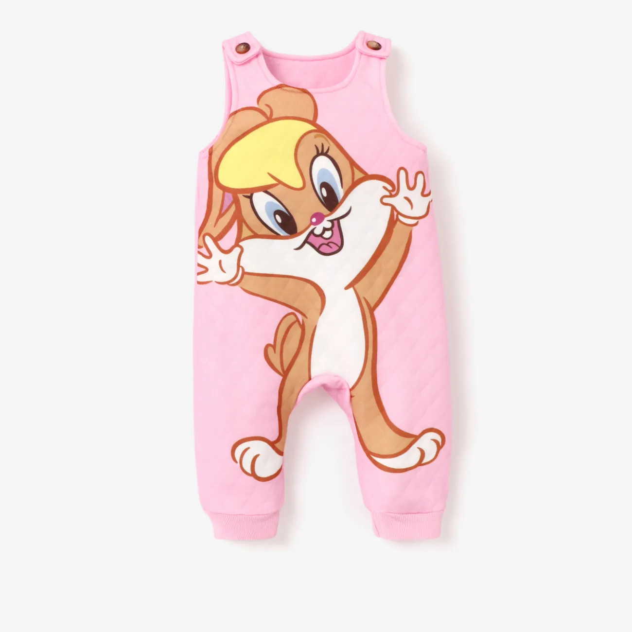 Looney Tunes Baby Boy/Girl Character Graphic Print Top or Jumpsuit Light Pink big image 1