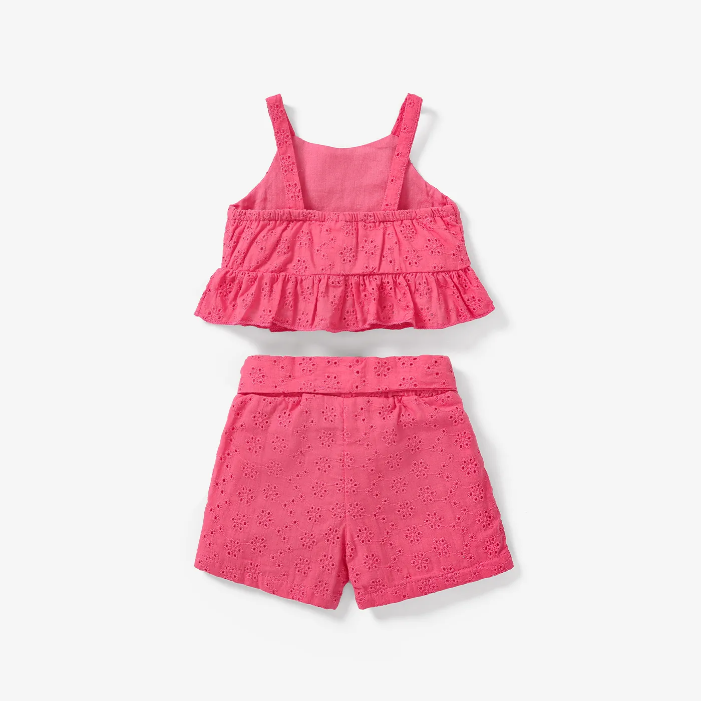 3 unidades Bebé Menina Manga cava Bonito Manga cava Conjunto para bebé Rosa Quente image 2