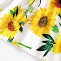 Kleinkinder Mädchen Faltenbesatz Süß Sonnenblume Kleider  image 5