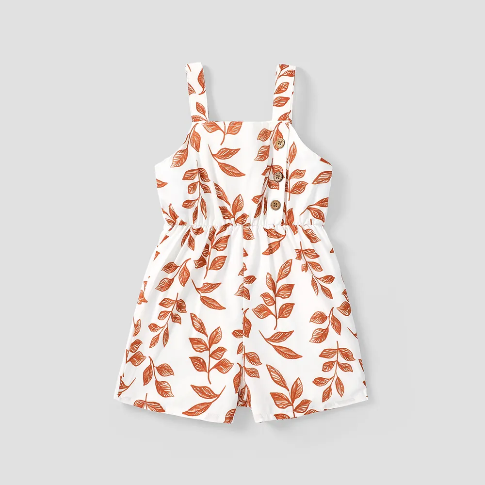Kleinkinder Mädchen Knöpfe Süß Baby-Overalls big image 1