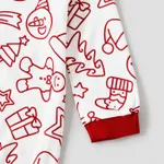 Christmas Cute Cartoon Gingerbread Man Print Family Matching Pajamas Sets (Flame Resistant)  image 4