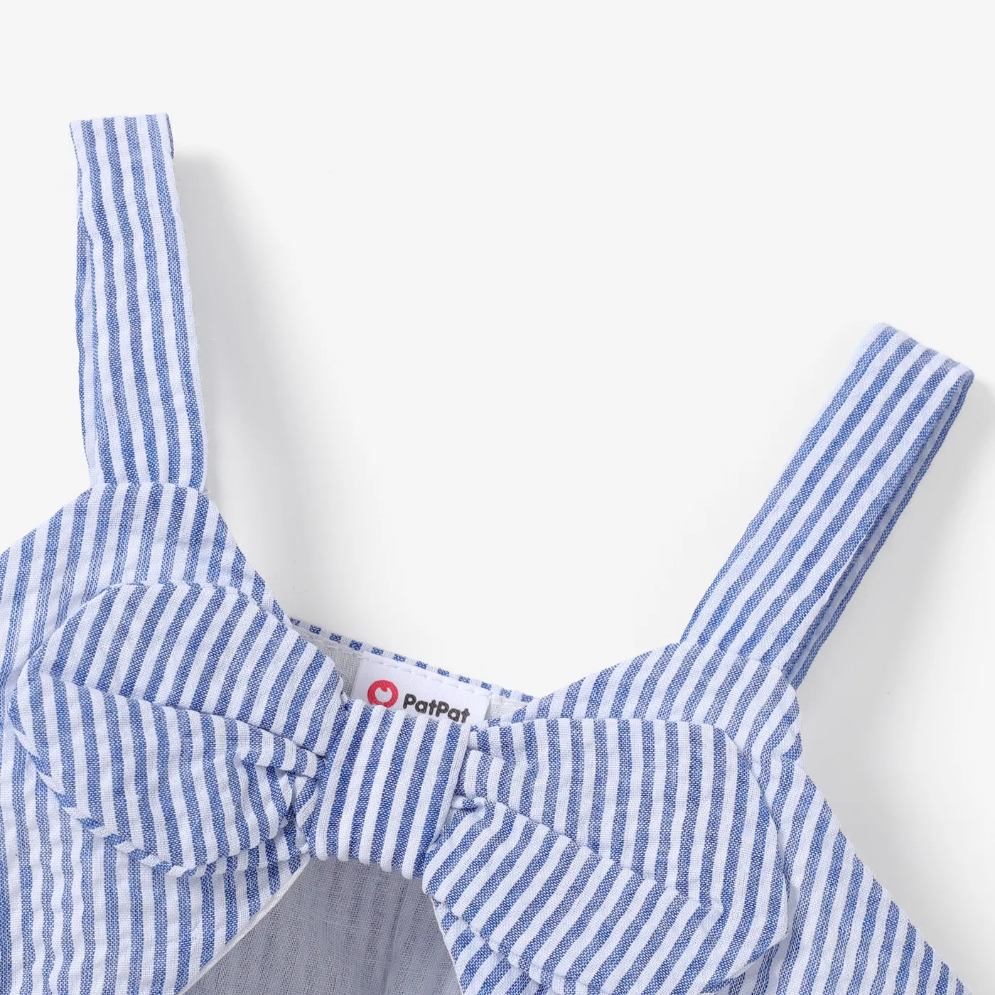 Baby / Toddler Strappy Striped Dress Light Blue image 4