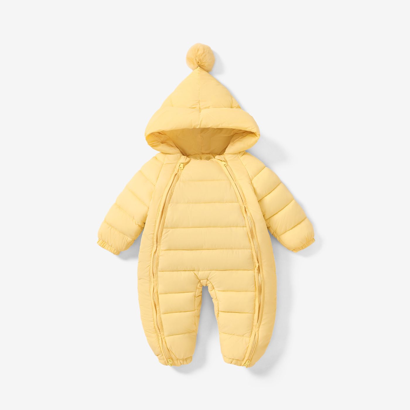 Baby Boy / Girl Solid Color Childlike Hooded Suit