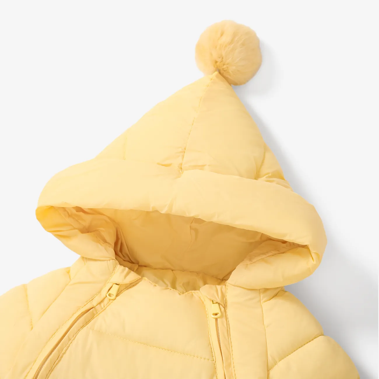 2PCS/1PCS Baby Boy/Girl Childlike Christmas Hooded Jumpsuit and Shoes Set  Yellow big image 1