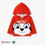 PAW Patrol Toddler Girl/Boy Character Print Long-sleeve Hooded Jacket Red