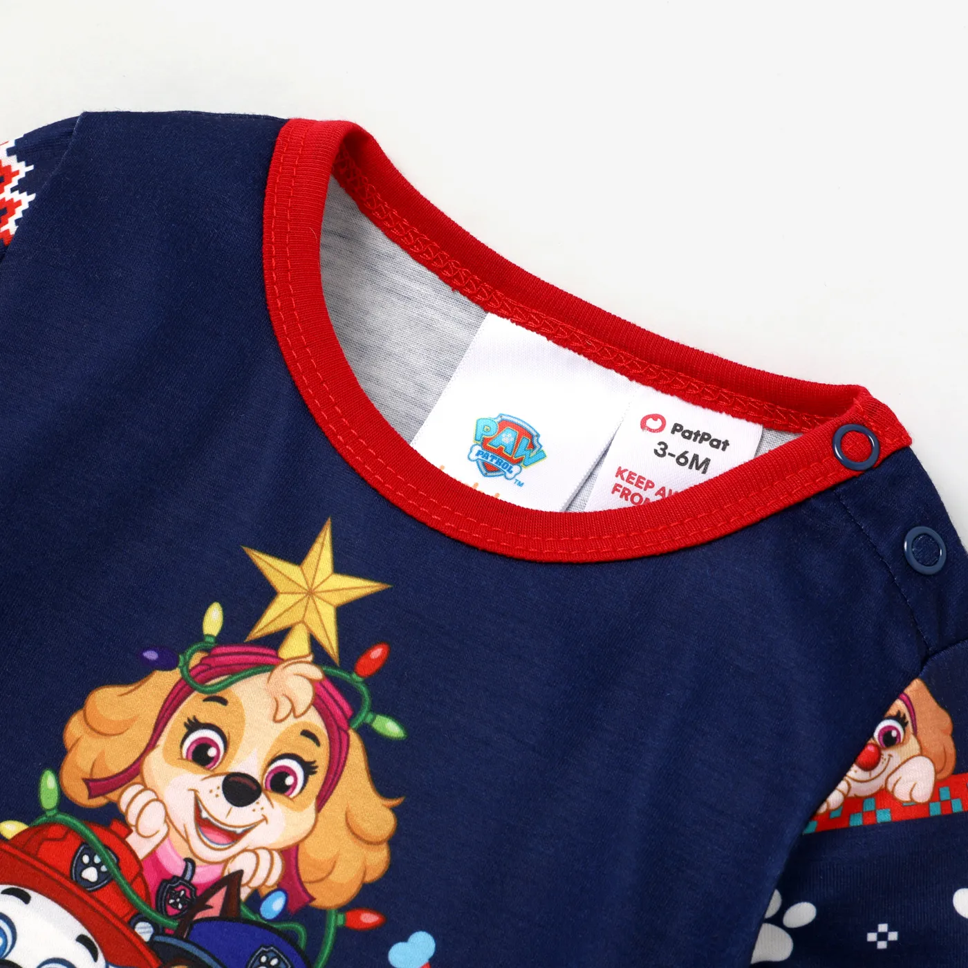 PAW Patrol Christmas Family Matching Character Allover Print Long-sleeve Pajamas Sets(Flame Resistant)  image 3