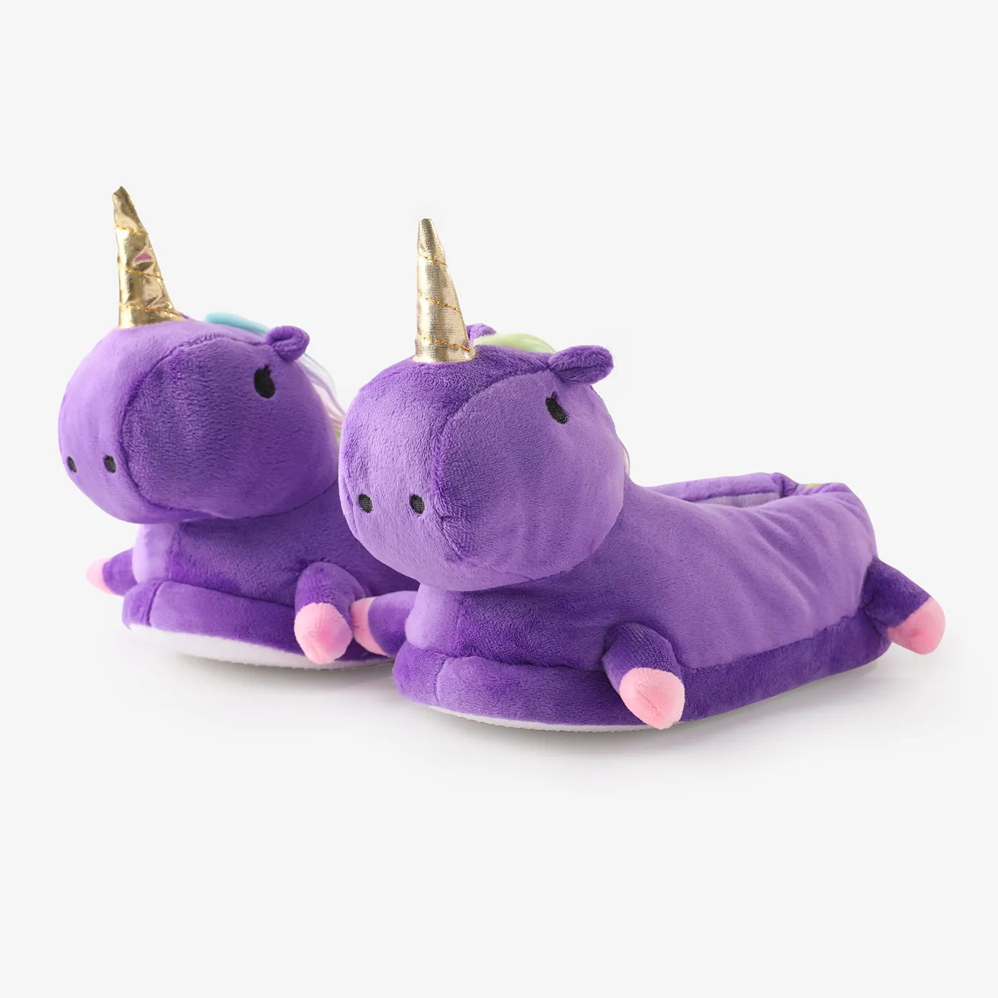 Family Matching Plush Unicorn Slippers