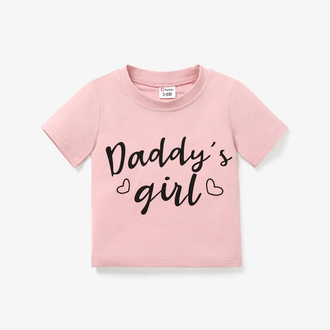 Bebé Unissexo Casual Manga curta T-shirts Rosa