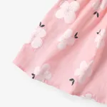 Toddler Girl 100% Cotton Sweet Floral Print Doll Collar Tank Dress  image 5
