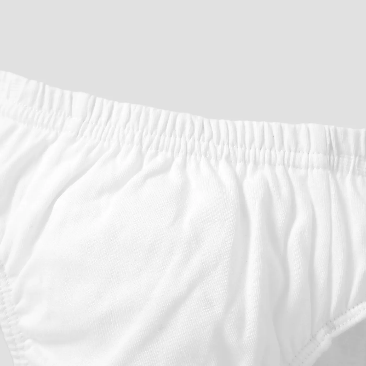 3pcs criança / menino de cor sólida e xadrez básico conjunto de roupas íntimas Bloco de Cor image 5