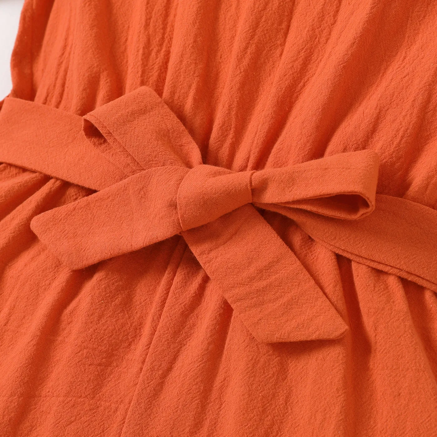 Toddler Girl Casual Solid Jumpsuit Orange image 5
