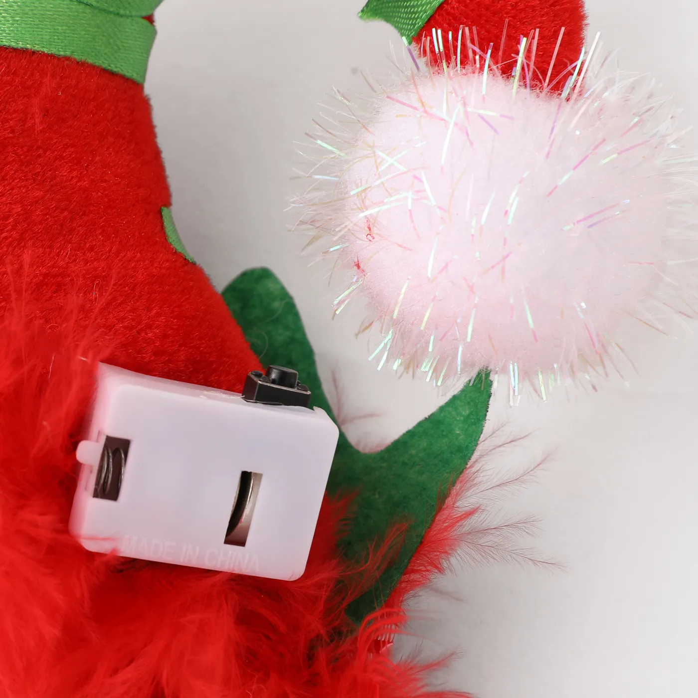 Toddler/kids/adult likes Christmas Glow Shiny Headband Red image 2