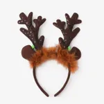 Christmas Antler Hair Glow Headband Party Dressup for Children Brown image 6