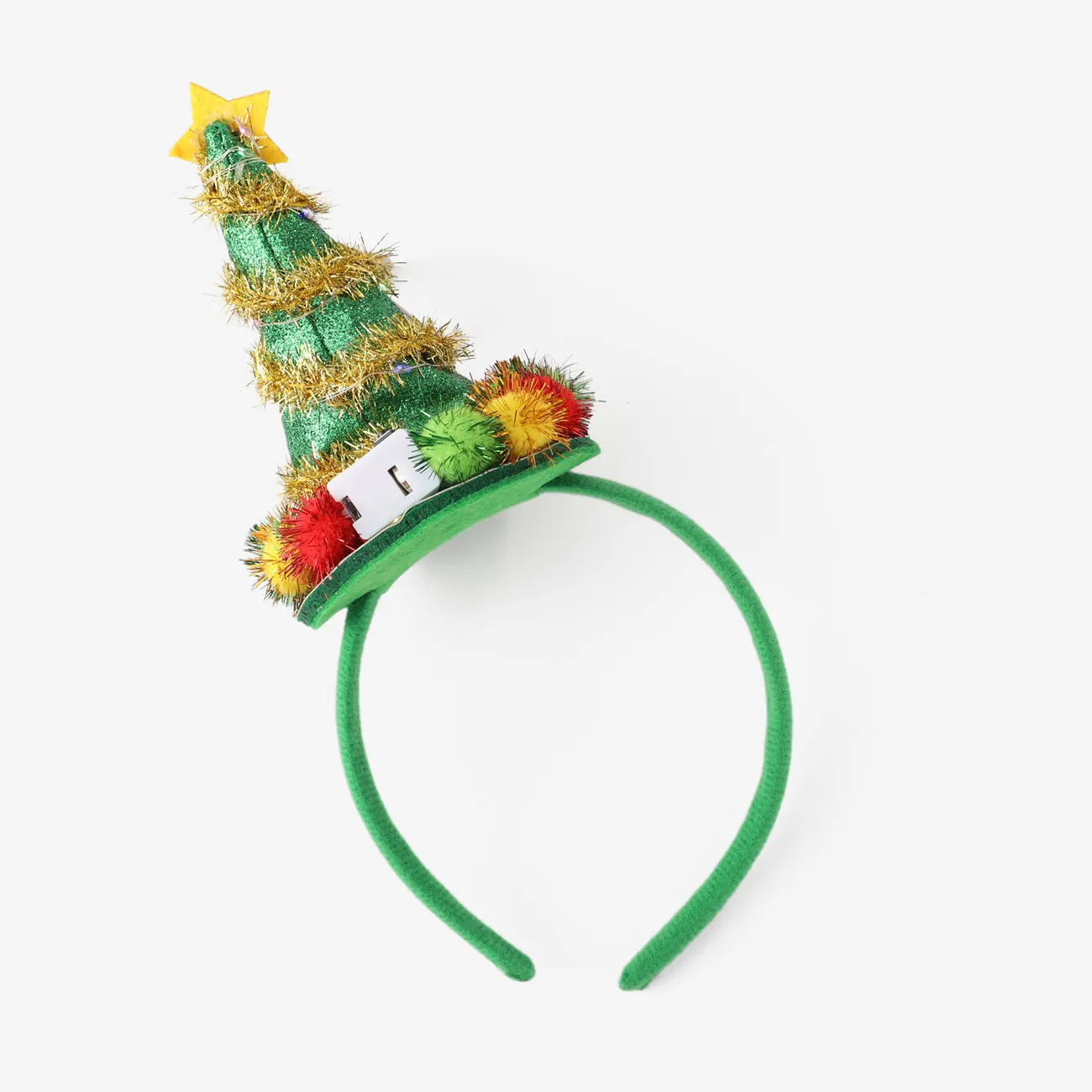 Weihnachten Exquisite Dekoration, leuchtendes Weihnachtsbaum-Stirnband grün big image 1
