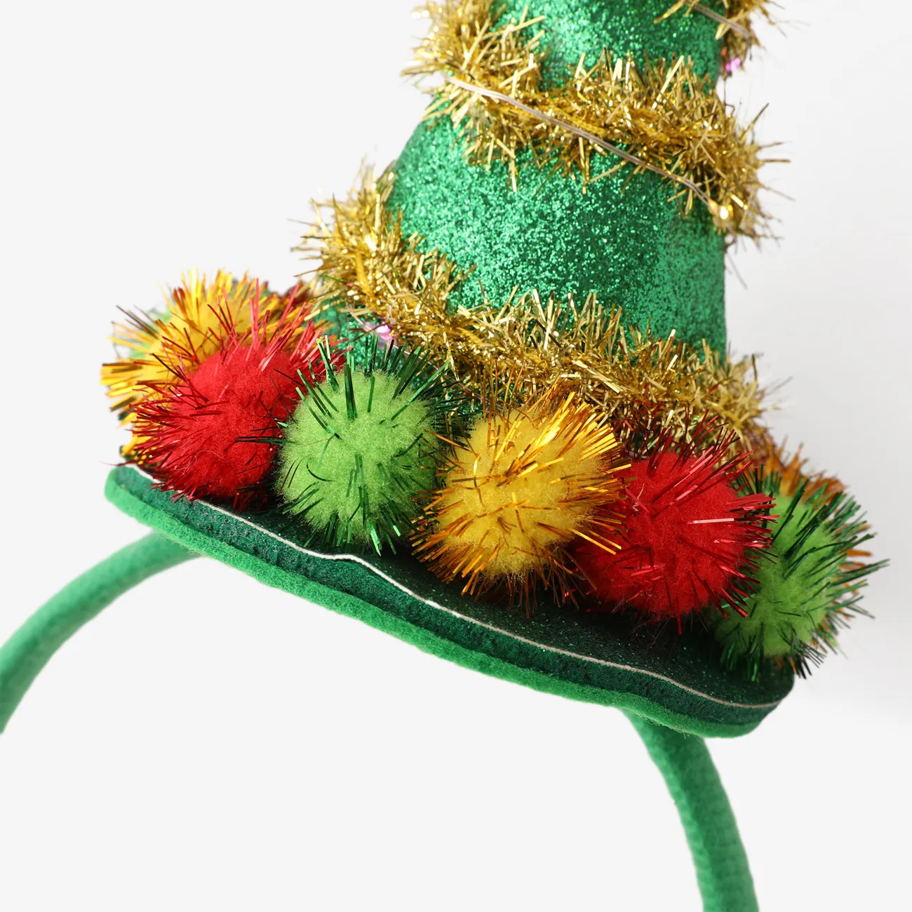 عيد الميلاد زخرفة رائعة ، عقال شجرة عيد الميلاد المضيئة أخضر big image 1