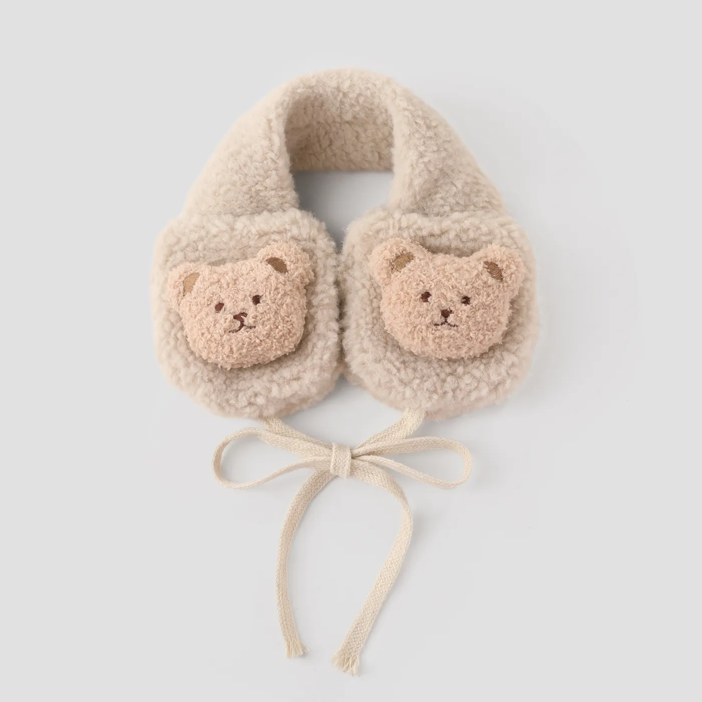 Baby/toddler likes Cartoon plush thickened warm earmuffs Beige
