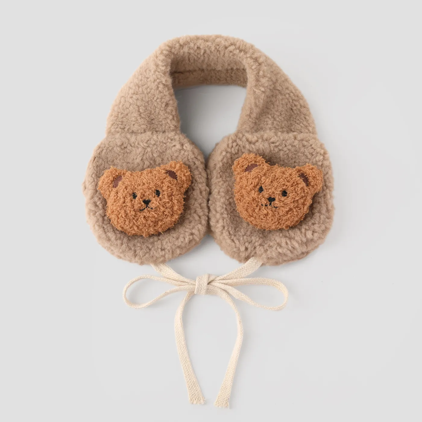 Baby/toddler likes Cartoon plush thickened warm earmuffs Coffee