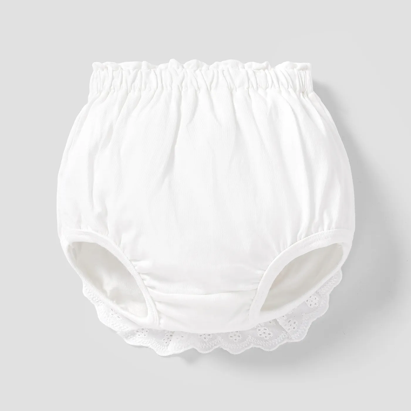 Girls' Sweet 3D Animal Pattern Underwear Set    Creamy White image 3