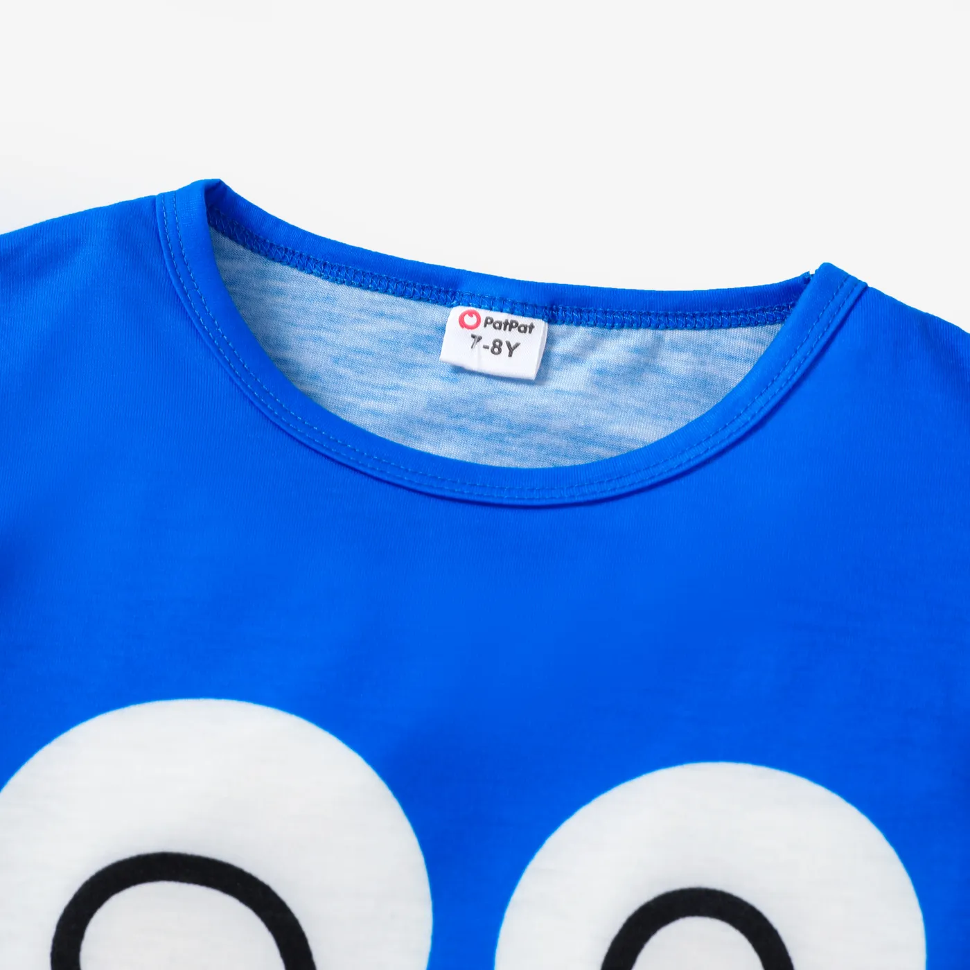 Kid Boy/Kid Girl Face Graphic Print Short-sleeve Tee Blue image 3