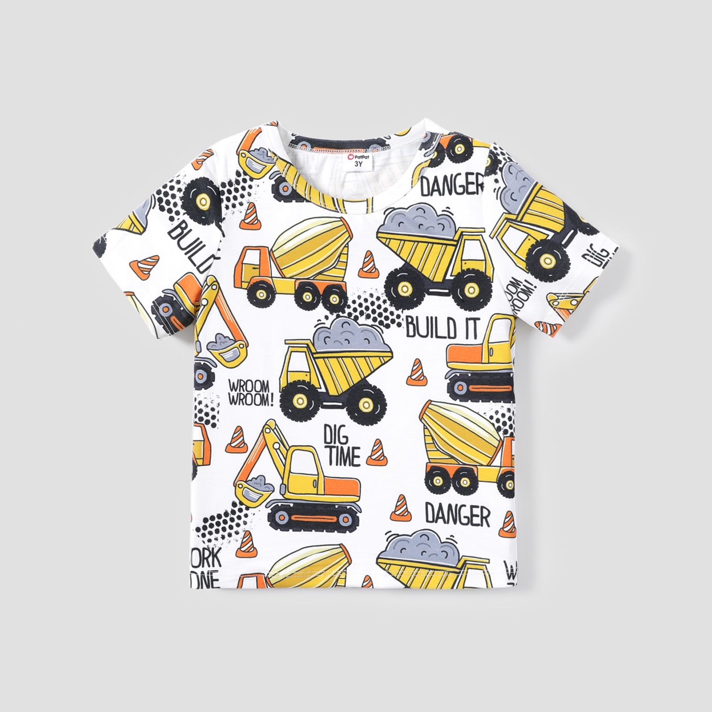 

Toddler Boy Excavator Print Short-sleeve Naia Tee