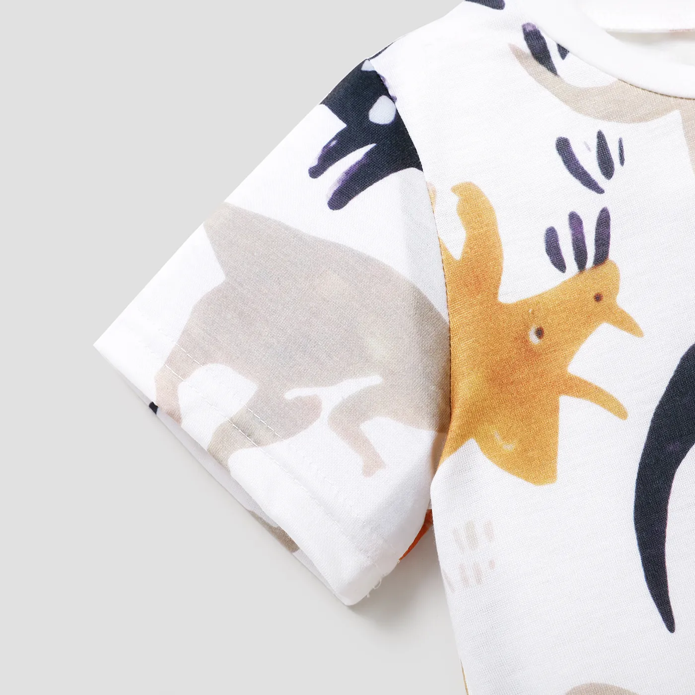 Toddler Boy Animal Dinosaur Print Short-sleeve Tee  image 4