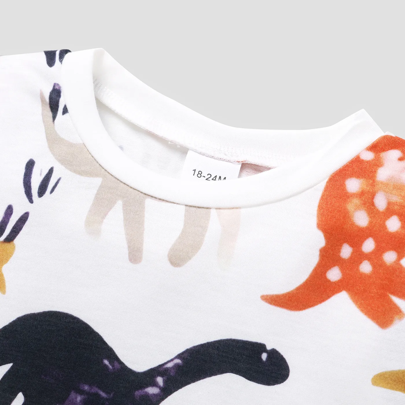 Toddler Boy Animal Dinosaur Print Short-sleeve Tee  image 3