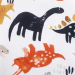 Toddler Boy Animal Dinosaur Print Short-sleeve Tee White image 5