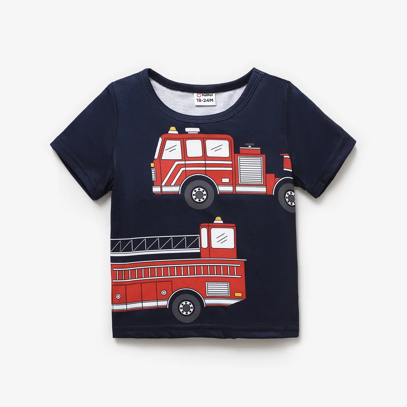 Toddler Boy Vehicle Print Short-sleeve Tee  big image 1