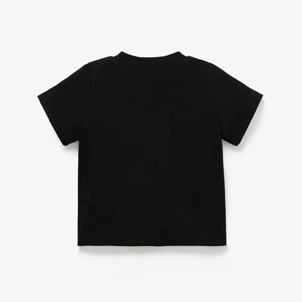 Baby Girl/Boy Plaid Bear Graphic Short-sleeve Tee big image 4