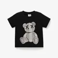 Baby Girl/Boy Plaid Bear Graphic Short-sleeve Tee   image 1