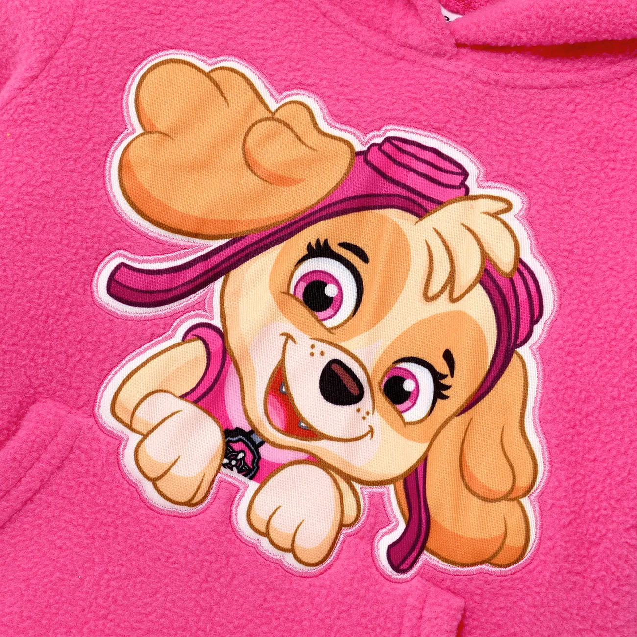 Patrulha Canina Criança Unissexo Com capuz Infantil Sweatshirt Rosa big image 1