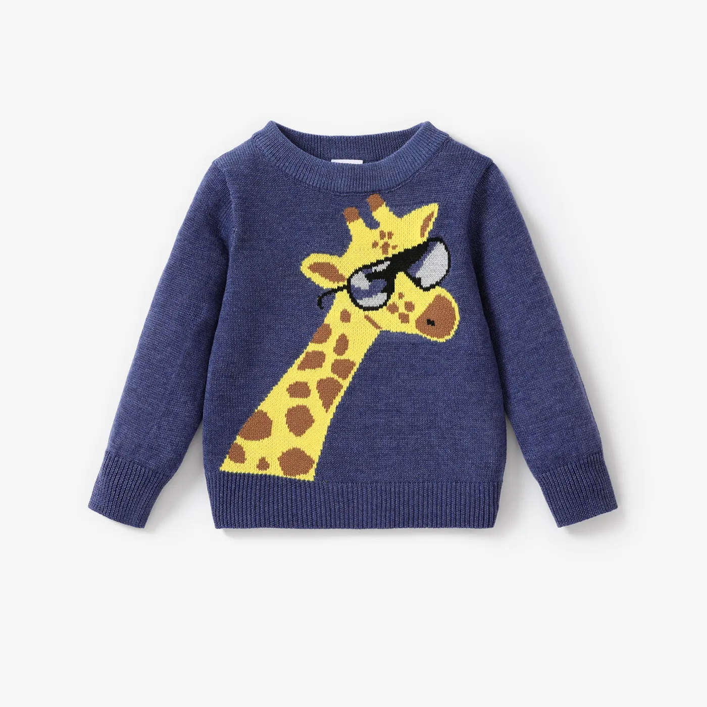 Baby Boy Childlike Giraffe Long Sleeve Sweater