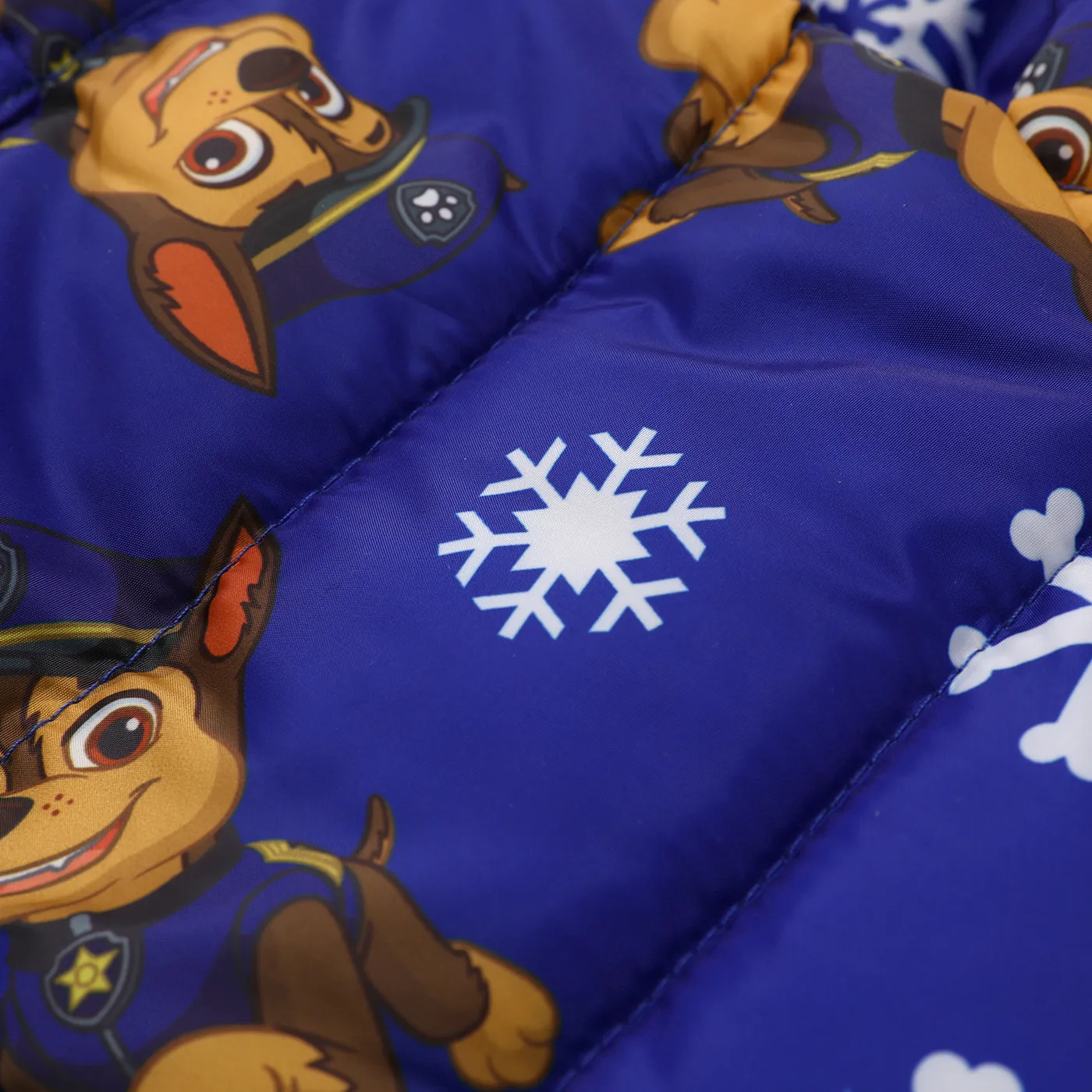 PAW Patrol Toddler Girl/Boy Character & Allover Print Long-sleeve Hooded Quilted Jacket Blue image 6