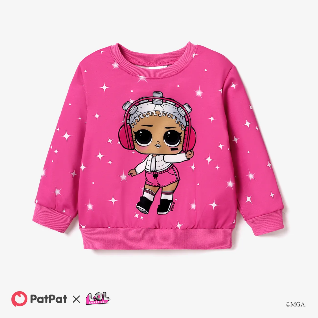 L.O.L. SURPRISE! Toddler Girl Character Print Long-sleeve Top or Bell Pant Pink big image 1