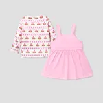 PAW Patrol Toddler Girl Allover Snowflake Print Graphic Top and Camisole Dress sets  image 6