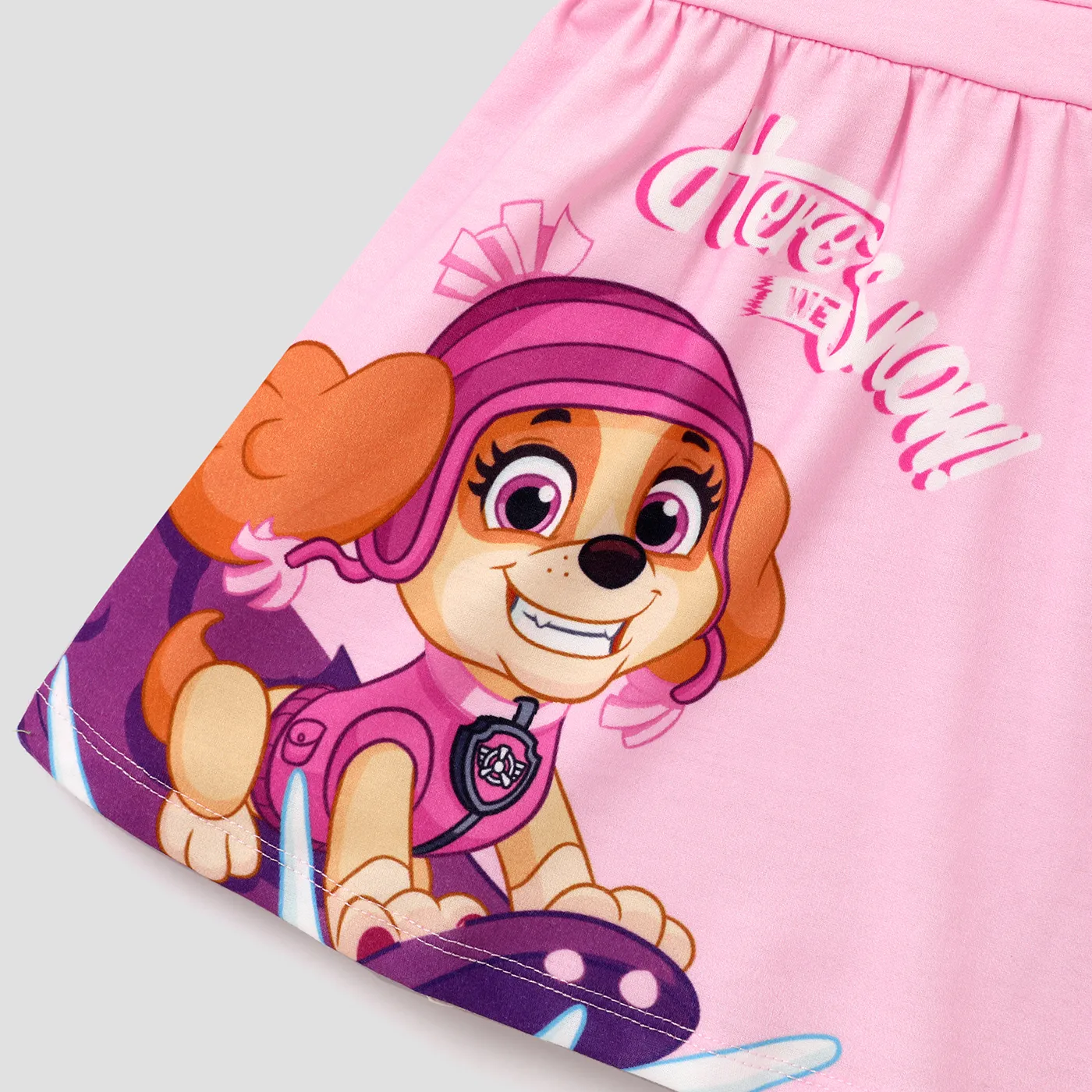 PAW Patrol Toddler Girl Allover Snowflake Print Graphic Top and Camisole Dress sets Pink image 3