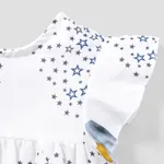 Crown Elephant Star Print Flounce-sleeve Baby Dress  image 3
